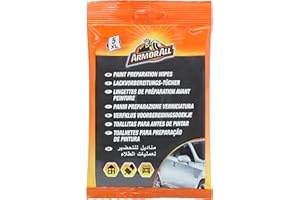 ARMOR ALL GAA41005ML1 Lackvorbereitungstücher, Silikonentferner-Tücher für Metall, Plastik und Glas, 5 Stk.