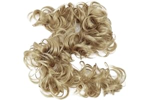CAISHA XXL Posticcio Capelli Elastici Acconciature Da Sposa Voluminoso Riccio Chignon Biondo HW17
