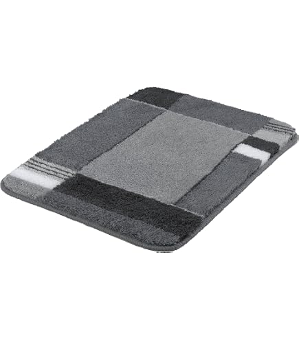 Kleine Wolke Tappeto Da Bagno In Cotone 60x100 Cm – Grigio, Reversibile, Morbido E Lavabile In Lavatrice