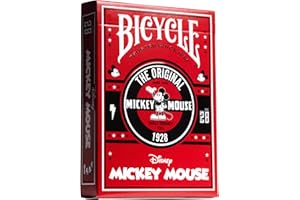 Bicycle - Jeu de 54 Cartes à Jouer - Collection Creatives - Disney Mickey Classic - Magie/Carte Magie