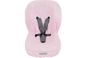 Andy & Helen 9001MAXI Housse de chaise haute auto éponge maxi en coton 100% housse universelle anti-allergique pour bébé et bébé – Fabriqué en Italie (Rose)