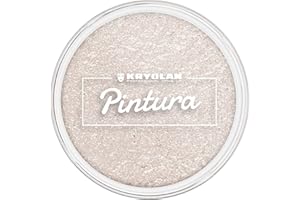 Kryolan Pintura Water Color Schminke 25ml, Farbe: Pearl White, Waschbar, Vegan, ohne Parfüm, ohne Parabene, Glutenfrei - ideal für Kinder, Party, Karneval, Fasching & Halloween