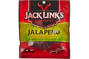 Jack Link's Meat Snacks Beef Jerky, Jalapeno Carne Seca, 2.85-Ounce (Pack of 4)