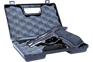 GSG Pistolenkoffer 23cm Noppenschaum Kurzwaffen Koffer Pistolen Koffer abschließbar Waffenkoffer Schutzkoffer