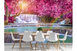 Oedim Fotomural Vinilo Para Pared Cascada en la Selva Tropical | Mural | Fotomural Vinilo Decorativo | 200 x 150 cm | Decoración comedores, salones, habitaciones