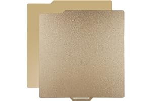 CCTREE PEI Build Plate Sheet for Bambu Lab P1P P1S X1 Carbon 3D Printer, 257x257mm Spring Steel Plate Double-Sided Smooth/Textured Flexible Hotbed Sticker Removable Build Surface Platform Mat