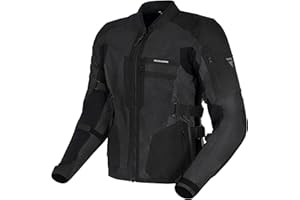 REBELHORN Scandal II Chaqueta de Moto Hombre | Textil | Protectores de Codos y Hombros | Grandes Paneles de Malla | Costuras dobles y triples | Elementos reflectantes | Tallas hasta 10XL