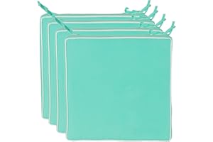 Brandsseller, cuscini decorativi per ambienti esterni, impermeabili e antisporco, 220 g di imbottitura, dimensioni di 40 x 40 x 4 cm