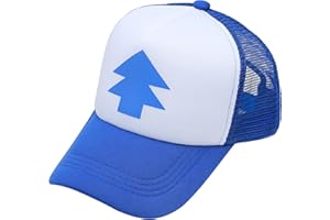 KeepworthSourcing Dipper Gravity Falls Cartoon New Curved Bill Blue Pine Tree Hat Cap Trucker