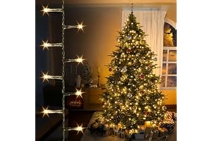 EcoNour Christmas Tree Lights, Cluster Compact 750 LED 50m Warm White | 8 Hrs On Timer, 8 Light Mode, 2.5cm Bulb Distance Fairy String Lights Plug in - Timer and Memory Functions - Outdoor/Indoor Use