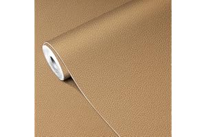 MICTER Patch di Riparazione in Pelle 40 * 300 cm, Toppe per Riparazione Autoadesive in Pelle, Grande Pelle Adesiva per Riparazioni per Divano, Sedile Auto, Mobili, Tappezzeria (Beige#39)