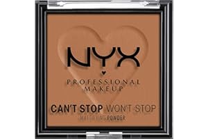 NYX Professional Makeup Can't Stop Won't Stop Mattifying Powder, Matte Finish, Mocha