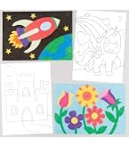 Sentosphère Kit De Arte Sablimage Piratas – 4 Tablas Para Colorear Con Arena Sin Ensucir, A Partir De 4 Años – Hecho En Francia