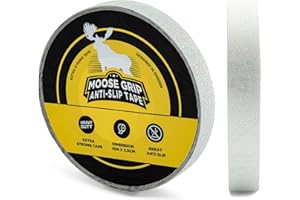 Safestep 15m x 2,5cm Moose Grip Anti-Rutsch-Band Grip Easy Clean - Hohe Traktion, Langlebiger, Rutschfester Kleber für Innentreppen, Böden, Rampen - PVC-frei, UV-beständig (15m x 2,5cm, Transparent)