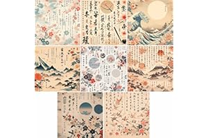 Japanese Scene Rice Papers, 29 x 29cm (2 Sheets) – Decoupage Paper 8X Designs for Collage, Mixed Media, Card Making & Crafts, Decoupage by CRAFT KREATIVELY