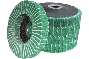 SEIYOGDS CSD Scheibe Schleifscheibe, Grobreinigungsscheibe Reinigungsscheibe für Winkelschleifer Reinigen, Entfernen von Farbe Rost Schweißnähte und Oxidation (5 Stücke-100 * 15mm)