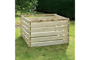 LACEWING Primrose 1575L Easy Load Slatted Composter Wooden Pressure Treated Compost Bin 150cm x 150cm