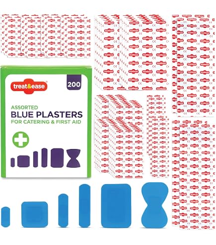 Pansements Détectables Métal Maya - Lot De 100 - Bleu 25x75mm - Pour L'Industrie Alimentaire