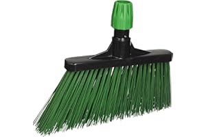 La Briantina Scopa da Esterno Alta Angolare Rigida per Vialetti e Giardini, Attacco del Manico Diametro da 21 a 24 mm, Larghezza 30 cm