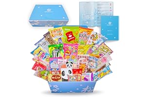 Sakura Box Japanese Candy & Snacks 40 Piece Dagashi Set Food Gift