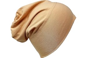 YAQEEN Bonnet Cotton Bandana Hijab Head Sleep Cap Under Scarf Bone Headscarf Turban Stretchy Beanie Cancer Hair Cover Protection Patients Care Hat