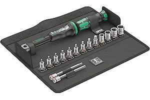 Wera 05004180001 Bicycle Set Torque 1, Juego de llaves dinamométricas, bicicleta, 16 piezas