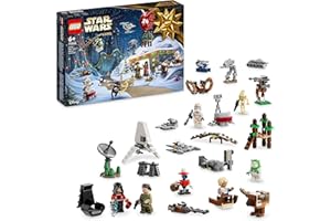 LEGO 75366 Star Wars Advent Calendar 2023 with 24 Gifts including 9 Characters, 10 Toy Vehicles and 5 Iconic Mini-Models, Christmas Countdown Gift for Kids and Fans