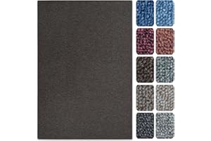 CASA PURA Tappetini per Scale Interne - Copri - Gradini Antiscivolo, Combinabili con Tappeti e Passatoie in Vari Colori e Misure - Semicircolari - Set da 15-23.5 x 65 cm - Marrone Scuro