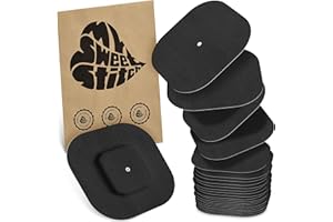 ‎MYSWEETSTITCH MySweetStitch - 25x Simplera Pflaster Quadratisch, Overpatch Kantenlänge 70mm, hautfreundlich, wasserfest, atmungsaktiv, Schwarz