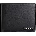 Cross Black Men's Wallet Stylish Genuine Leather Wallets for Men Latest Gents Purse with Money Coin and Card Holder Compartment (AC1458072_1-1)