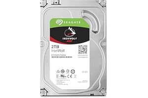 ‎SEAGATE Seagate IronWolf, NAS interne Festplatte 2TB HDD, 3.5 Zoll, 5900 U/Min, CMR, 64 MB Cache, SATA 6GB/s, silber, inkl. 3 Jahre Rescue Service, ST2000VN004
