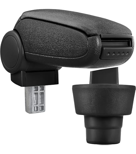 Bracciolo Centrale Per Golf 4, Bora, New Beetle - In Similpelle Beige, Con Vano Portaoggetti