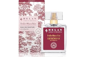 Helan Dolce Muschio - Profumo Donna Muschiato, Gourmand e Orientale con Note Tostate di Mandorle e Fiorite di Gelsomino, Eau de Parfum Cremoso e Sensuale - Profumi e Idee Regalo Made in Italy, 50 ml