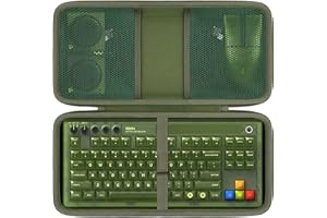 co2CREA Hard Travel Carrying Case for 8BitDo Retro Mechanical Gaming Keyboard 87 Keys Dual Super Programmable Buttons,Case Only