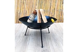 OTZ 60CM Firepit Bowl BBQ GRILL Fireplace Outdoor heater Fire Pit 3 in 1 BBQ FIREPIT ICE BASKET