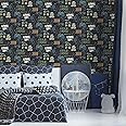 Fresco Game Over Black and Multi Wallpaper - Paste The Paper - Gamer Design - Suitable for Kids Room - Feature or 4 Wall Design - Cover for Small Cracks and Imperfections