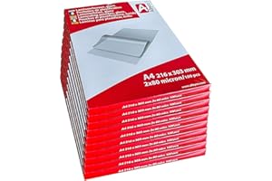 Pochette de Plastification Albyco A4 | Feuille de Plastification | Brillante | Par 10 Paquets de 100 Pièces | Épaisseur 2x80 | (160) Microns