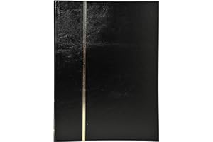 EXACOMPTA Album pour timbres 30,5X22,5 Simili cuir Noir 32p
