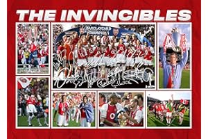RJR PRINTS Arsenal The Invincibles 2003/4 Team Player Multi Signé A4 Montage Photo Impression Pré Imprimé Signature Autographe Football Cadeau
