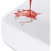 Waterproof Mattress Protector Premium 180 x 200 x 30 cm Zigzag White | Waterproof Mattress Protector with All-Around Elastic,