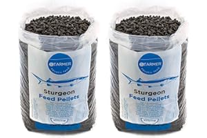 STARMER AQUATIC FEED Sturgeon 6mm FISHMEAL GROWER high oil fish feed pond pellets 10kg
