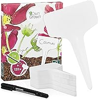Stecketiketten zum Beschriften: Premium Kunststoff Pflanzenstecker mit 120x Pflanzschilder u. Stift – Schöne…