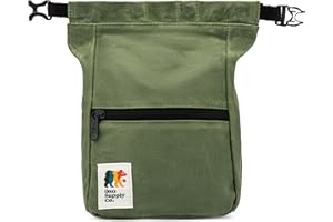 OSO Supply Co Kulshan Boulder Bucket, Large Chalk Bag for Climbing, Chalk Pot with Magnetic Roll Down Closure, Brush Loop, Zipper Pockets for Climbers