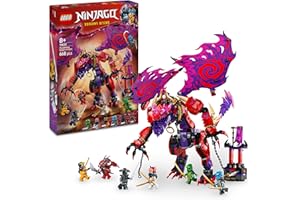 LEGO NINJAGO Chaosdrache Donnerzahn - Kinder Spielzeug - Bewegliche Actionfigur mit 6 Minifiguren (Lloyd, NYA, Arin und Sora) - Geschenk zu Weihnachten für Jungen und Mädchen ab 8 Jahren - 71832