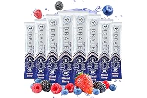 Electrolytes Powder - Hydration Sachets Packed with Vitamins - Zero Sugar Rehydration Sachet with No Artificial Sweeteners by ViDrate - Night Time Mixed Berry Small Pack 8 Electrolytes Sachets