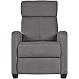 Yaheetech Adjustable Recliner Chair Fabric Relining Armchair Sofa for Home Theater/Living Room Gray
