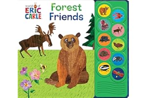 World of Eric Carle, Forest Friends 30-Button Animal Sound Book - Great for First Words - PI Kids (LISTEN AND LEARN)