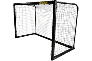 NETSPORTIQUE Portería de fútbol - POWERSHOT Black Edition - Portería rápida de Montar y fácil de Transportar
