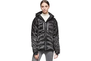 Orolay Chaqueta de Plumón Corta con Capucha para Mujer