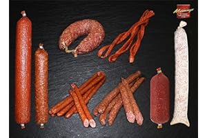 MEININGER DIE THÜRINGER TRADITIONSFLEISCHEREI Wurstpaket I Salami Paket XXL I Wurst aus dem Thüringer Wald